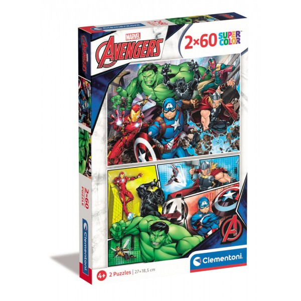 Avengers - puzzle 2x60pz