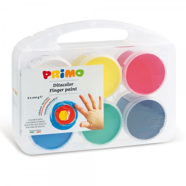 Tempera a dita colore assortiti