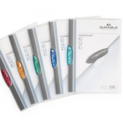 DURABLE cartellina con chiusura a clip - 22x31 - Grigio