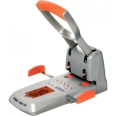 Heavy duty hdc150 - perforatore 2 fori colore grigio, arancione