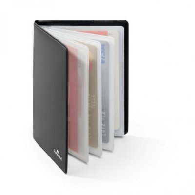 Libretto porta carte di credito rfid secure, 75x102mm nero colore nero