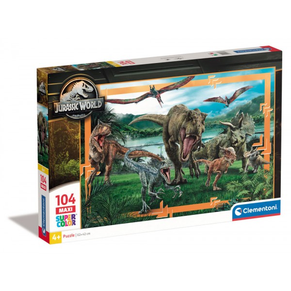 Jurassic world - puzzle 104pz maxi