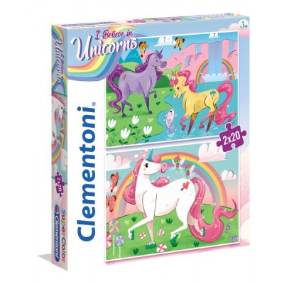 Unicorni - puzzle 2x20pz