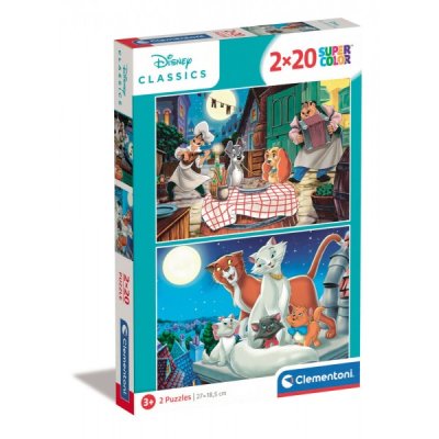 Animali disney - puzzle 2x20pz
