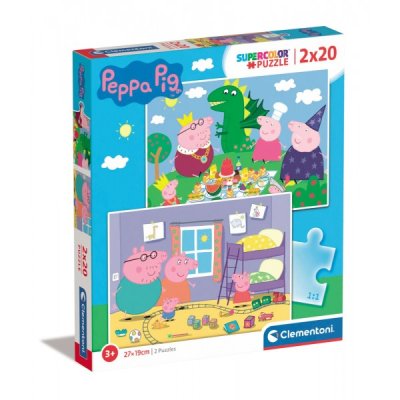 Peppa pig - puzzle 2x20pz
