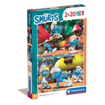 I puffi - puzzle 2x20pz