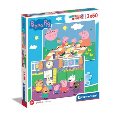 Peppa pig 2022 - puzzle 2x60pz