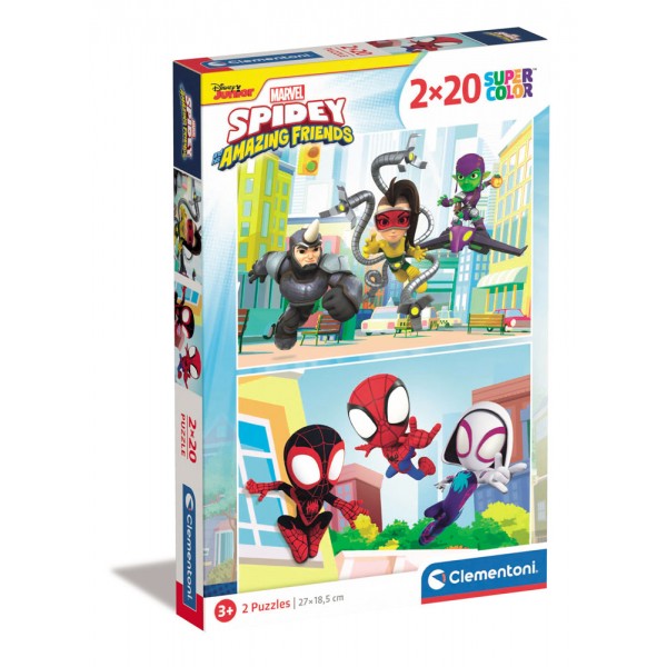 Spidey and his amazing friends - puzzle 2x20pz