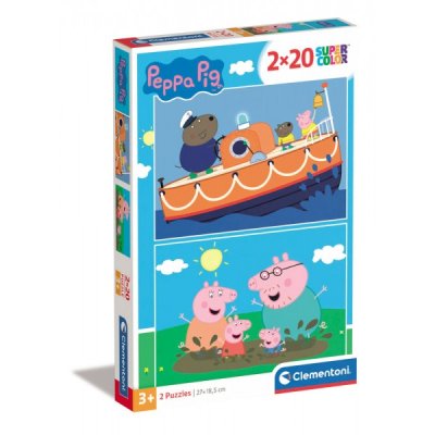 Peppa pig 2023 - puzzle 2x20pz