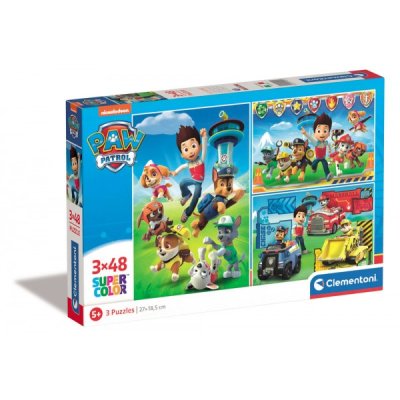 Paw patrol - puzzle 3x48pz