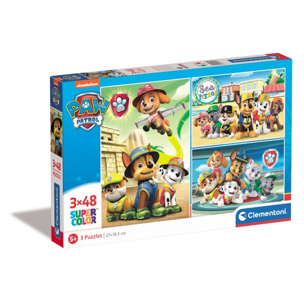 Paw patrol - puzzle 3x48pz