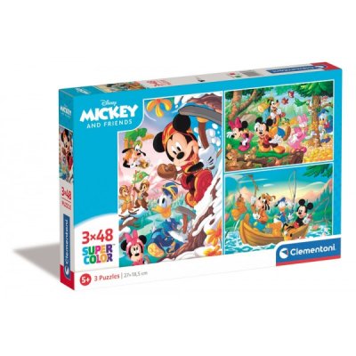 Topolino - puzzle 3x48pz