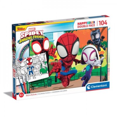 Happy color double face, spidey - puzzle 104pz