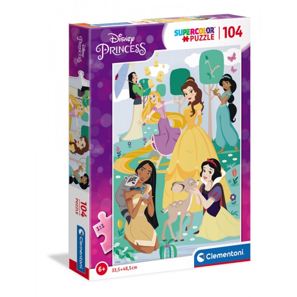 Principesse disney - puzzle 104pz super