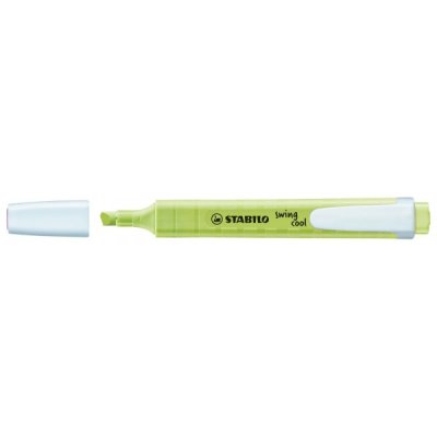 Evidenziatore swing cool pastel colore lime tipo punta scalpello