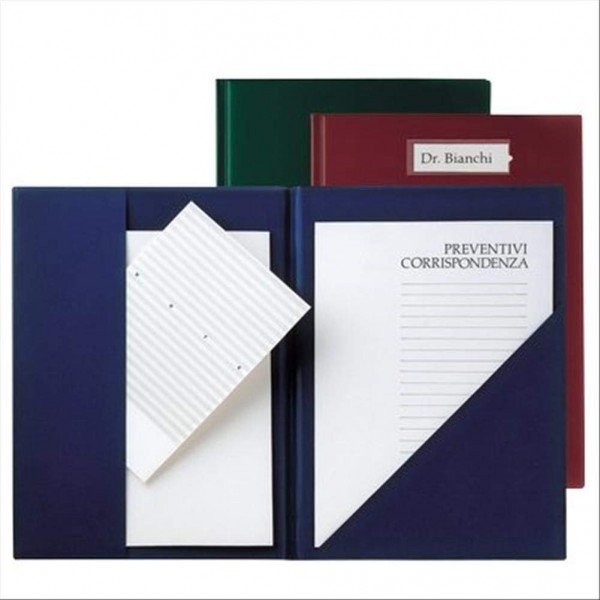 Compla 71 - cartelline con tasca colore blu