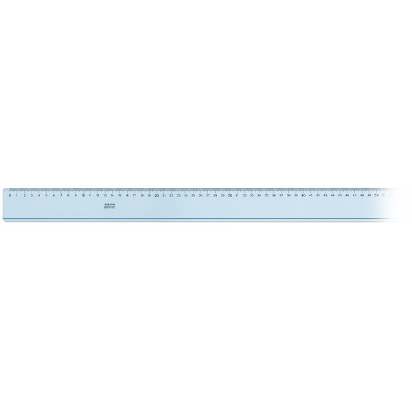 Riga 40cm uni colore azzurro trasparente