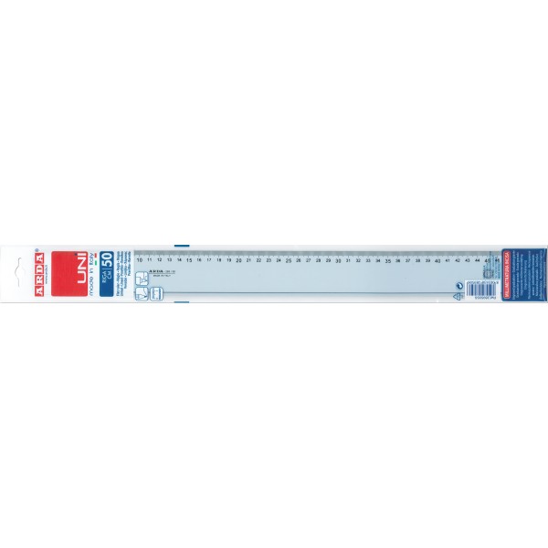 Riga 50cm uni colore azzurro trasparente