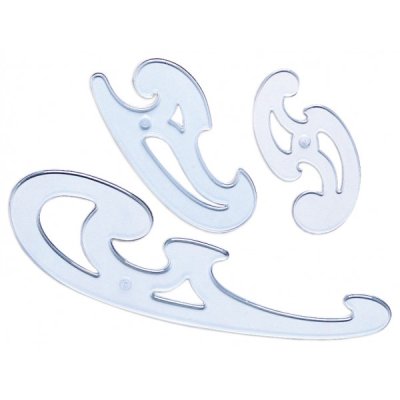 Curvilinee set 3pz colore trasparente