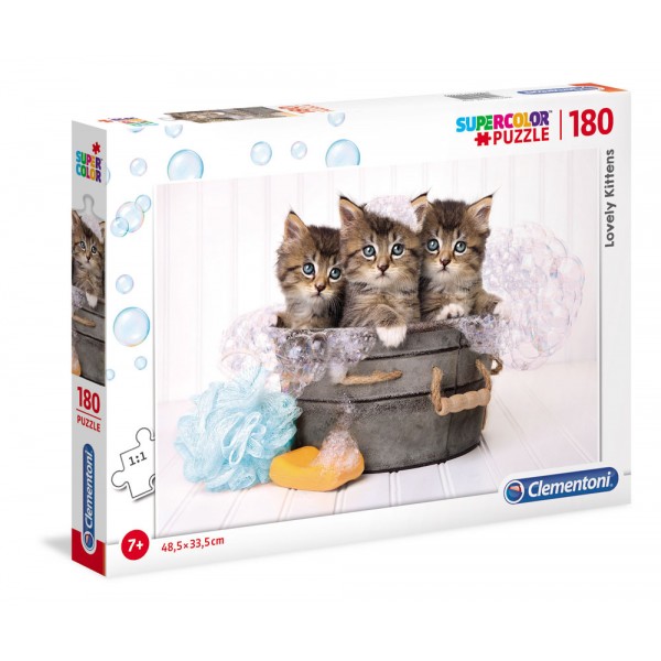 Lovely kittens - puzzle 180pz super