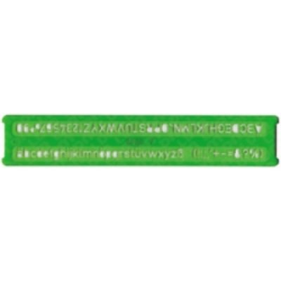 Normografo uni 12mm colore verde