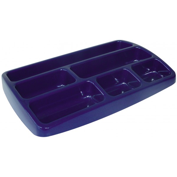 ARDA Vaschetta portacancelleria - Blu opaco - Plastica