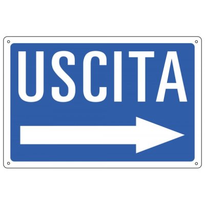 Cartello "uscita"