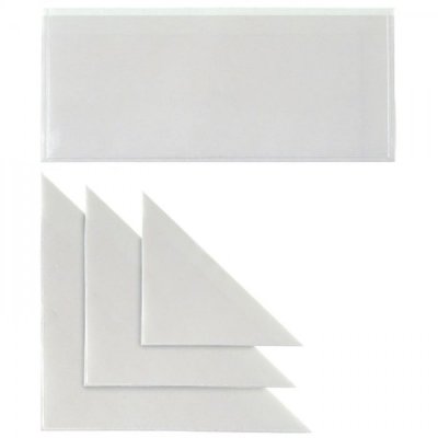Tasca adesiva, tr 10x10cm colore trasparente