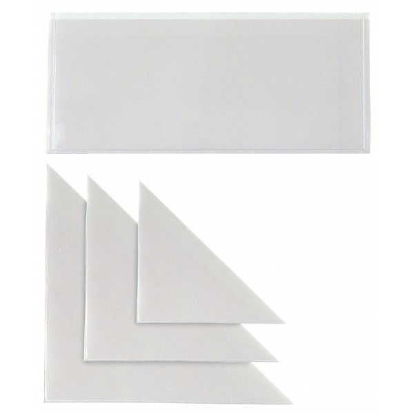 Tasca adesiva, tr 17x17cm colore trasparente