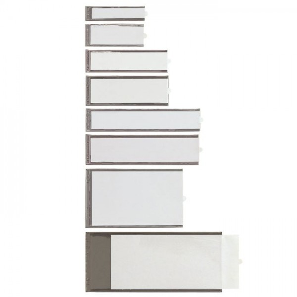 Porta etichette ies b2, 24x88mm colore trasparente