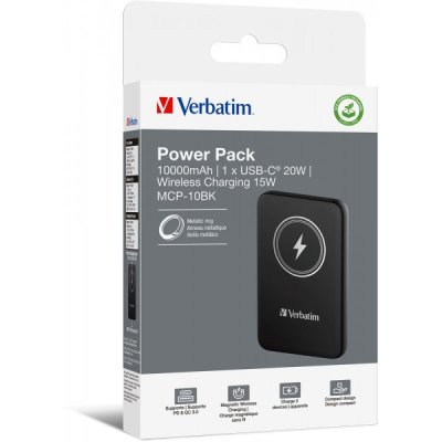 Power bank magnetico wireless 10000mah colore nero