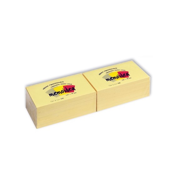Blocco riposizionabile colore giallo pastello