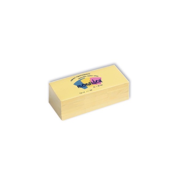 Blocco riposizionabile 51x38mm colore giallo pastello