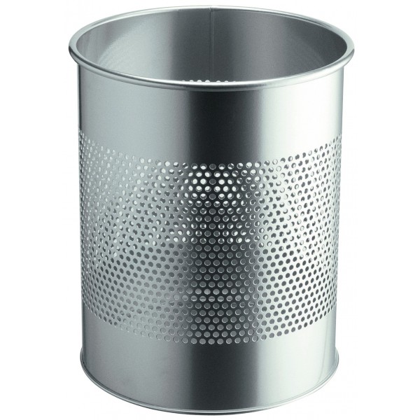 DURABLE Cestino gettacarte con pareti forate, Ø26cm, altezza 31,5cm - 15lt