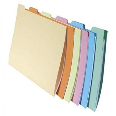 EXACOMPTA Cartelline con tasti per dossier - 10 pezzi