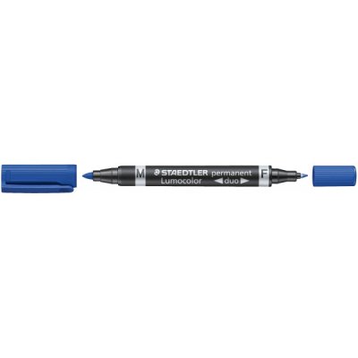 Lumocolor 348-3 - marcatore permanente colore blu tipo punta duo