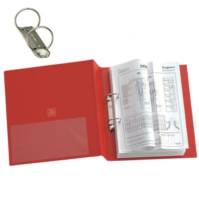 Raccoglitori stelvio 22x30cm d. 3cm rosso colore rosso