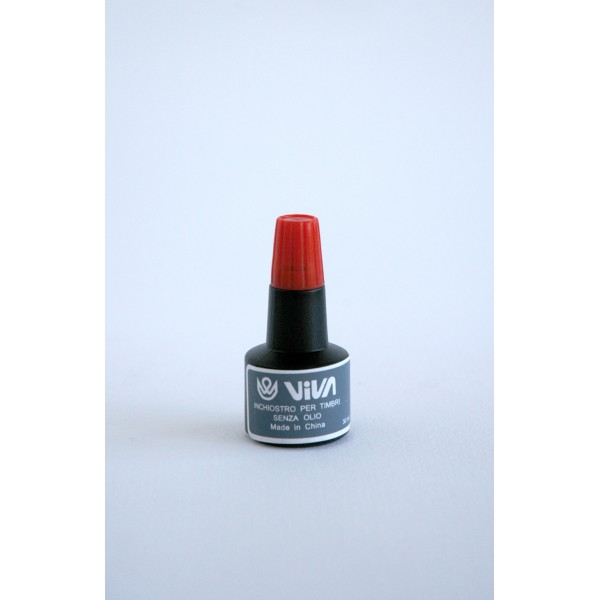 Inchiostro senz'olio per timbri colore rosso