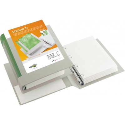 Raccoglitori personalizzabili stelvio ti a4 - 21x29,7cm d. 4cm bianco colore bianco