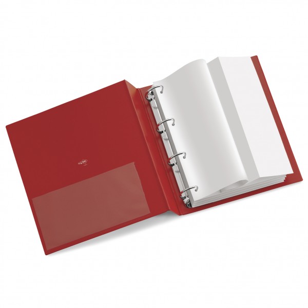 Raccoglitori personalizzabili stelvio ti 22x30cm d. 7,5cm rosso colore rosso