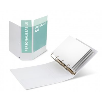 Raccoglitori personalizzabili stelvio ti 22x30cm d. 10cm bianco colore bianco colore bianco