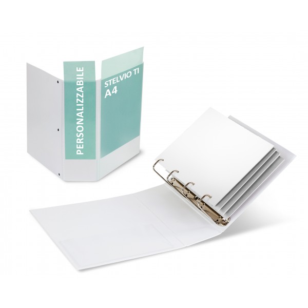 Raccoglitori personalizzabili stelvio ti 22x30cm d. 10cm bianco colore bianco colore bianco