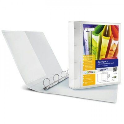 Raccoglitori personalizzabili myto ti 22x30cm d. 2,5cm bianco colore bianco
