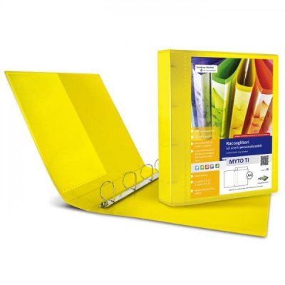 Raccoglitori personalizzabili myto ti 22x30cm d. 2,5cm giallo colore giallo