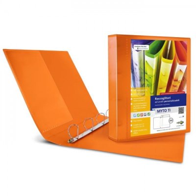 Raccoglitori personalizzabili myto ti 22x30cm d. 4cm arancione colore arancione