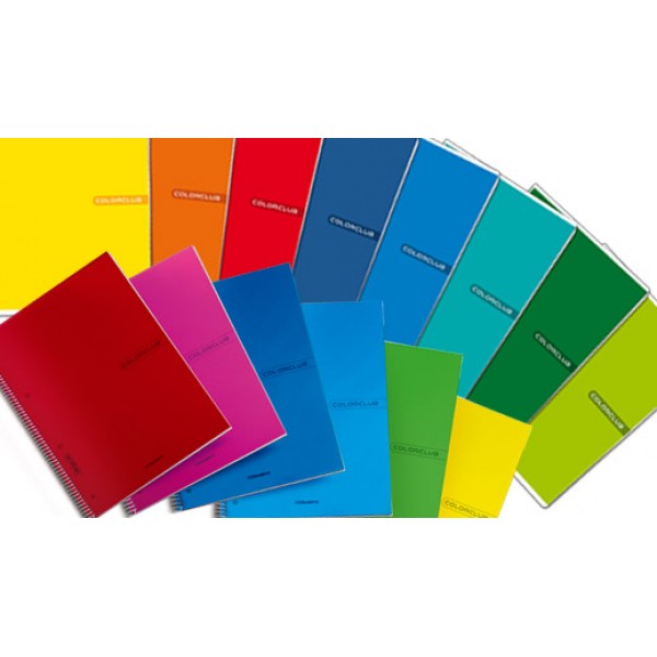 Colorclub - quaderno spiralato grammatura 70gr