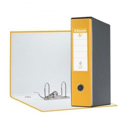 Registratore commerciale eurofile g53 d.8 cm giallo colore nero colore giallo
