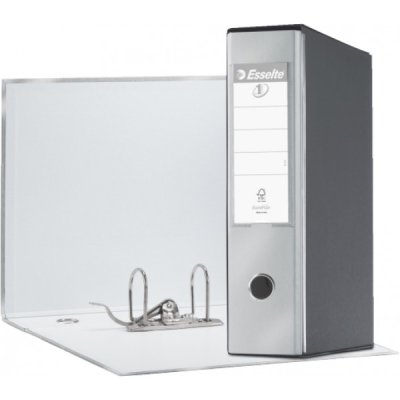 Registratore protocollo eurofile g55 d.8 cm grigio metallizzato colore nero colore grigio metallizzato