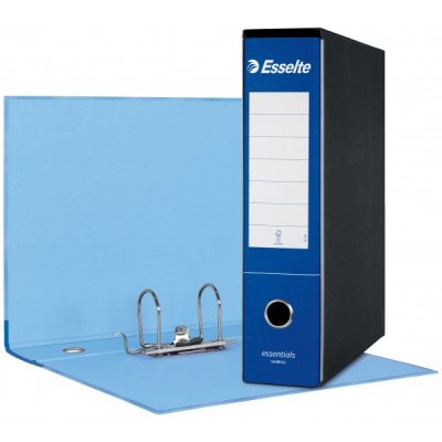 Registratore protocollo essentials g75 d. 8cm blu colore nero colore blu