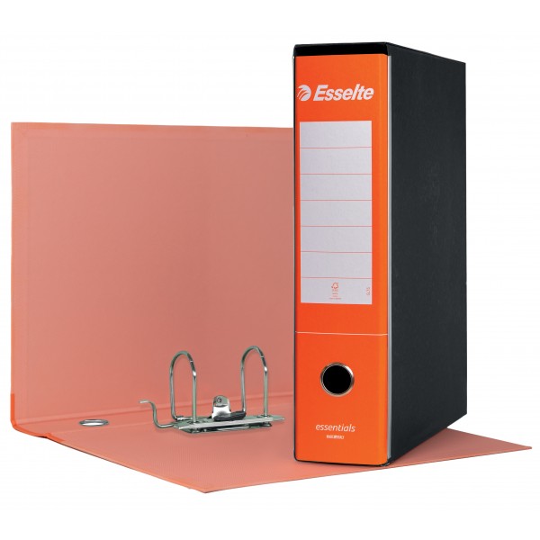 Essentials - registratore protocollo colore nero colore arancione